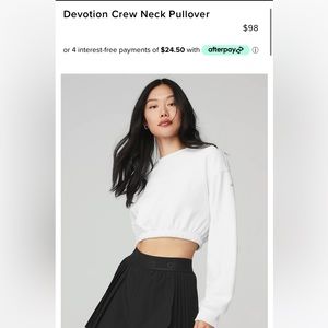 Alo devotion crew neck pullover